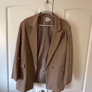 Princess Polly Tan Blazer Jacket
